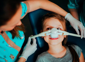 Лечение зубов детям под закисью азота